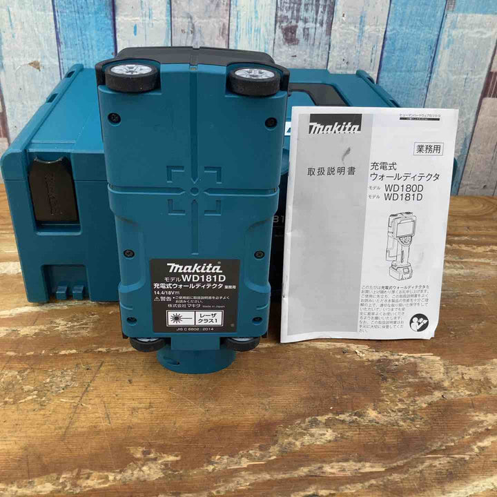 ★マキタ(makita) コードレスウォールディテクタ コンクリート探知機 WD181DZK【柏店】