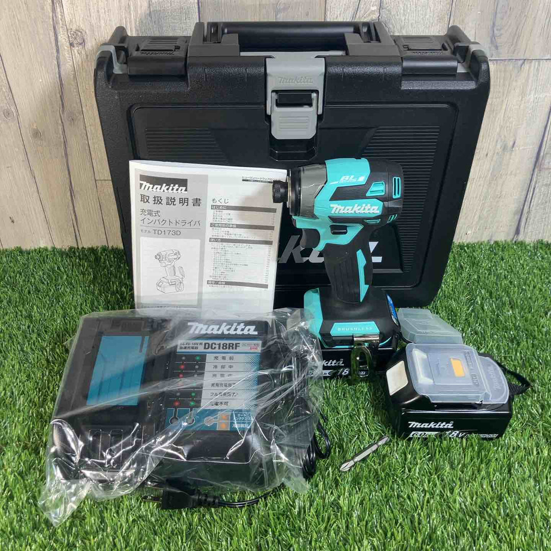 ★マキタ(makita) 18Vコードレスインパクトドライバ TD173DGXTB ターコイズブルー 限定色【戸田店】
