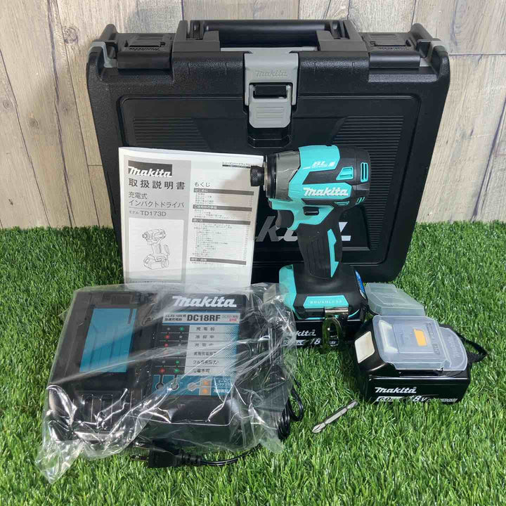 ★マキタ(makita) 18Vコードレスインパクトドライバ TD173DGXTB ターコイズブルー 限定色【戸田店】