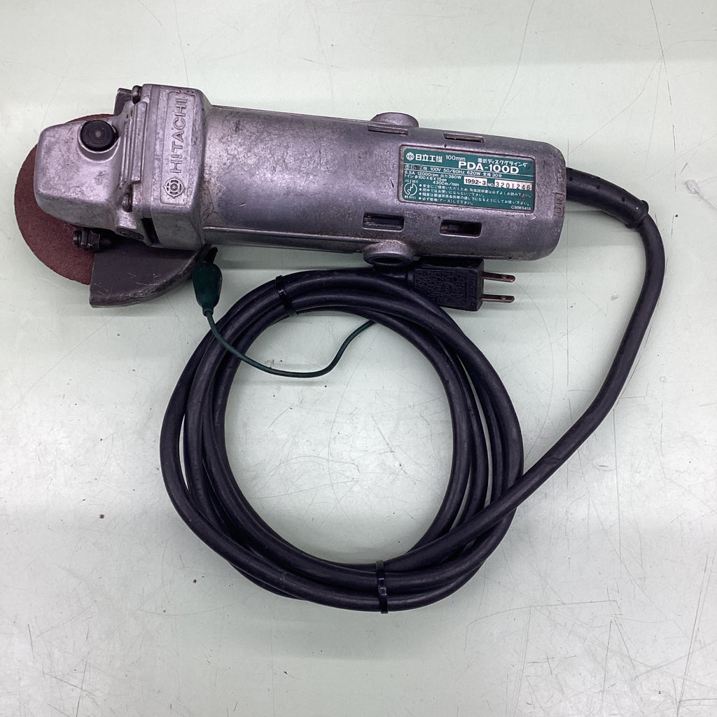 〇ハイコーキ(HIKOKI ※旧:日立工機) 100mm ディスクグラインダー