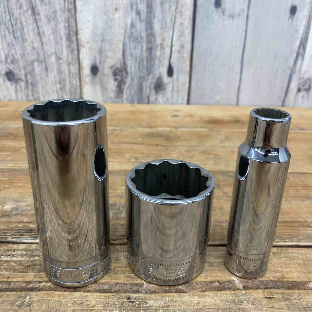 【中古品】 スナップオン(Snap-on) ソケットまとめ TWM13A SWM321など 計8個セット 1/2 ブランド ミリ インチ 【東大和店】