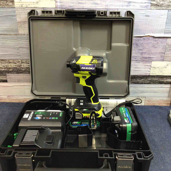 【未使用品】★ハイコーキ HIKOKI 36V コードレスインパクトドライバ スパイダーイエロー WH36DD(2XHYSZ)【八潮店】