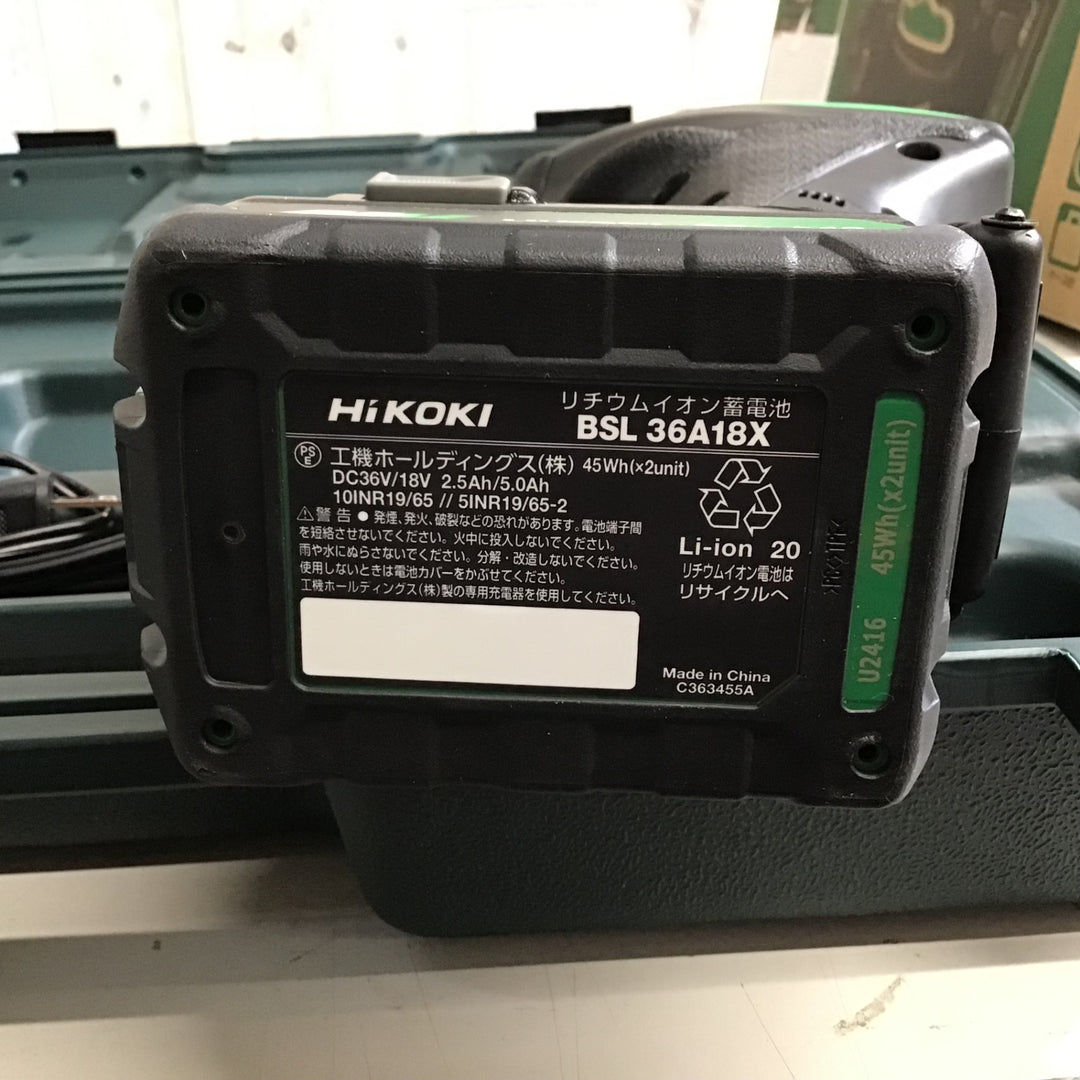 〇HiKOKI(ハイコーキ) 18V 充電式 全ねじカッタ W3/8 蓄電池・充電器・ケース付 CL18DSL(LXPKZ)【戸田店】