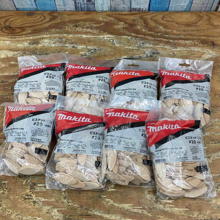 ◇マキタ(makita) ビスケット 1袋100枚入  No.20 【A-16944】 ×8/No.10 【A-16938】×4/No.0 【A-16922】×1　計13【柏店】