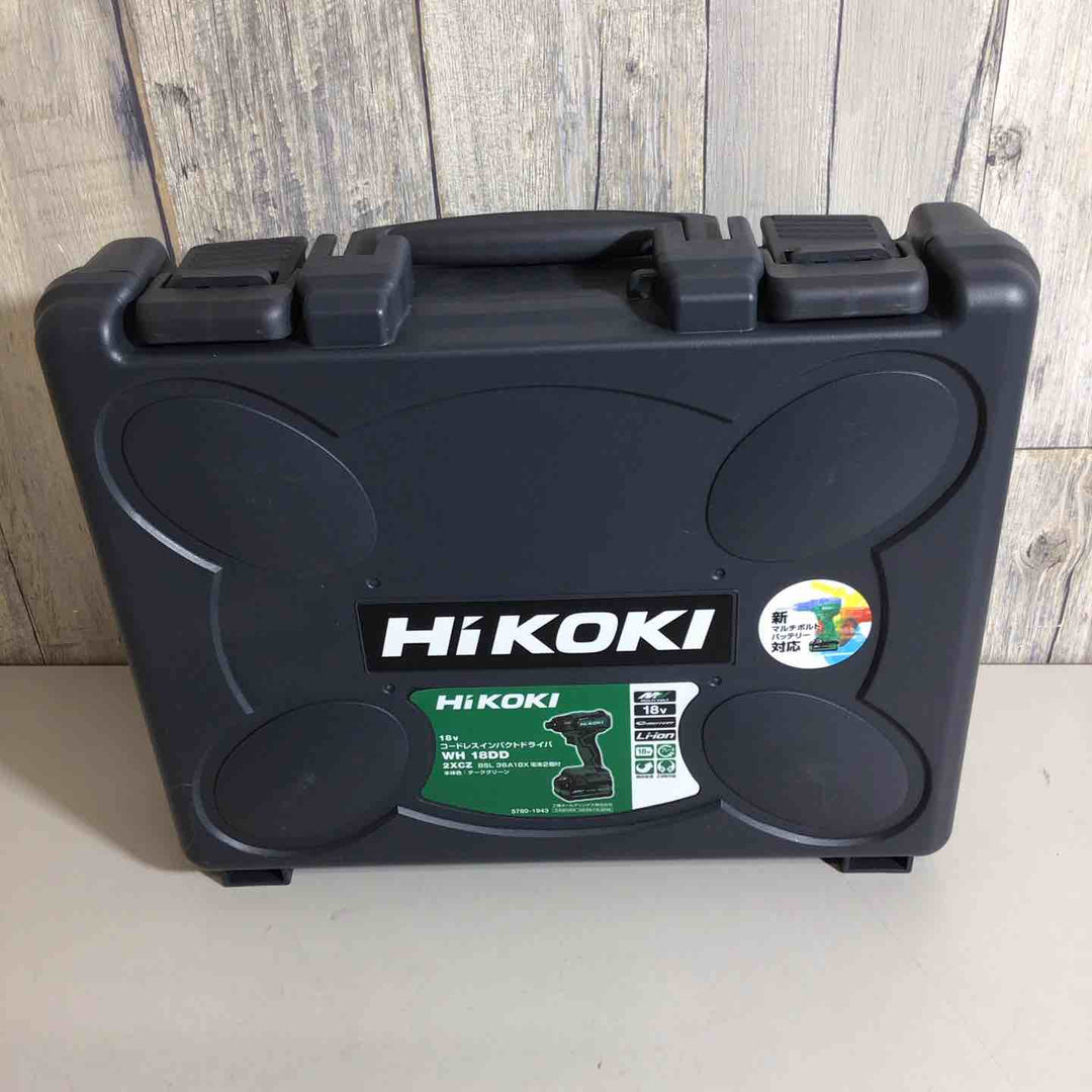 ◇ハイコーキ(HiKOKI) コードレスインパクトドライバー WH18DD(2XCZ) バッテリー＆充電器付き【戸田店】