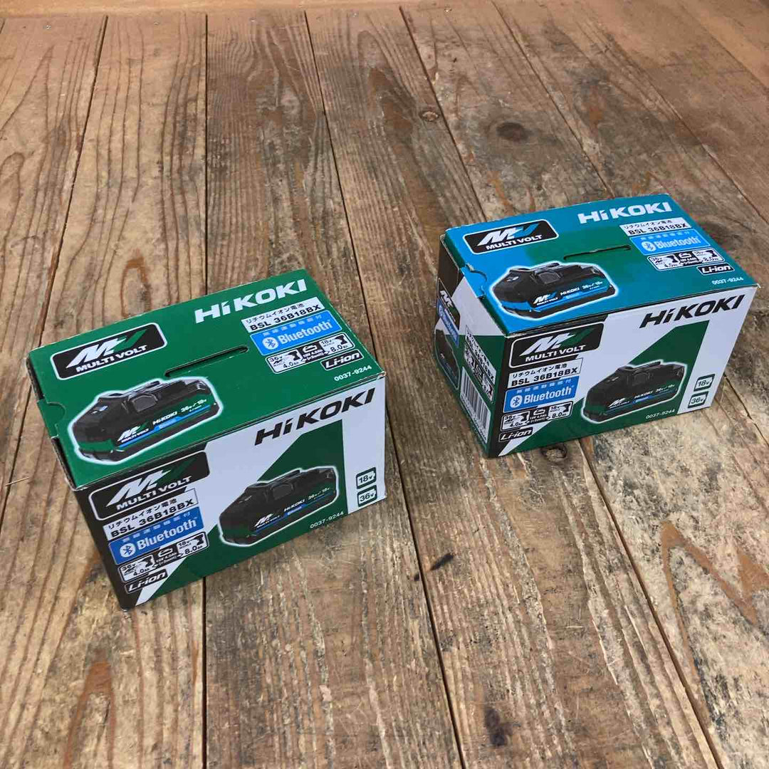 ハイコーキ(HIKOKI ※旧:日立工機) リチウムイオンバッテリー 36V/4.0Ah 18V8.0Ah BSL36B18BX 2点セット【所沢店】≪長期保管品≫