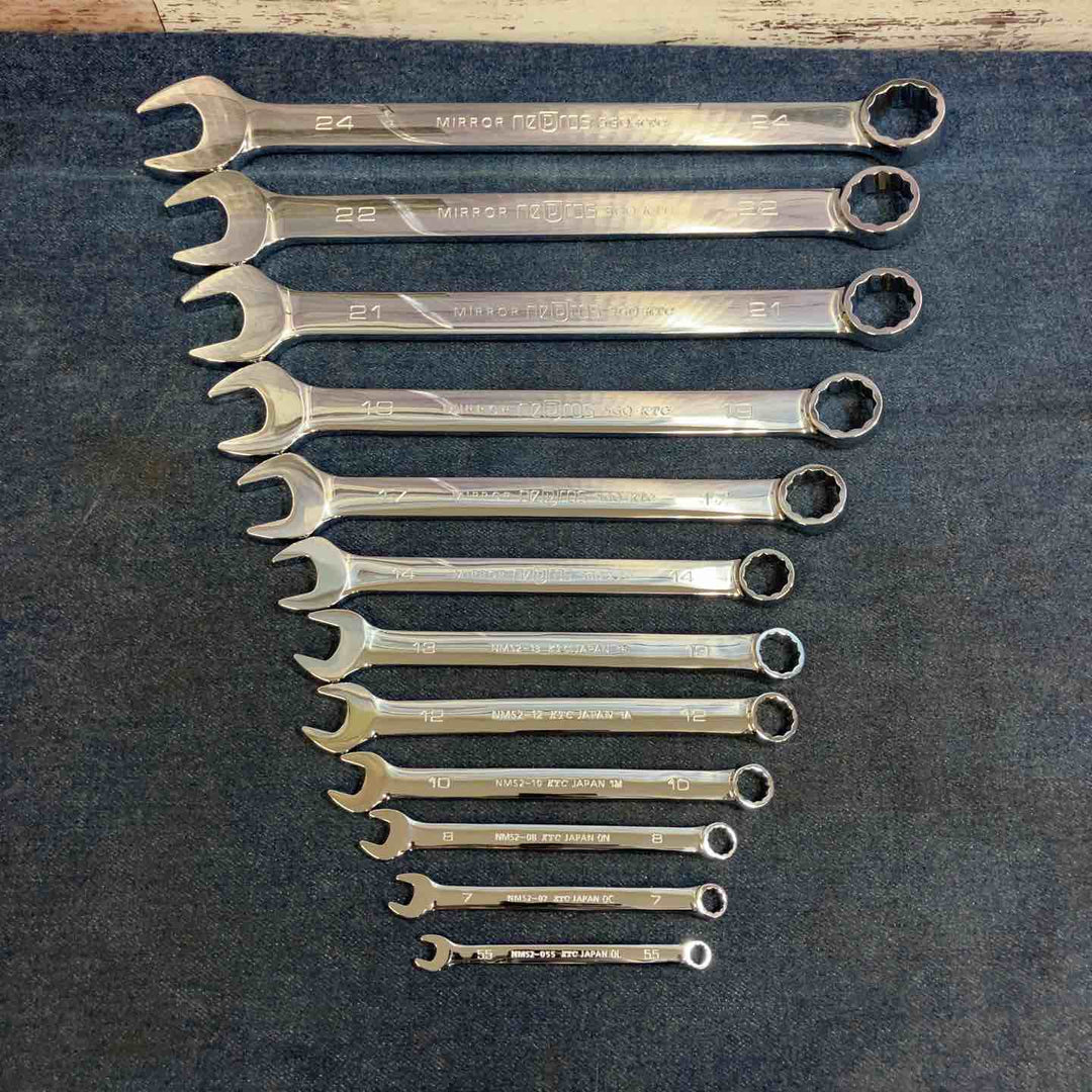 KTC コンビネーションレンチ ネプロス ミラー NMS2-24,22,21,19,17,14,13,12,10,8,7,5.5 12本セット【八潮店】