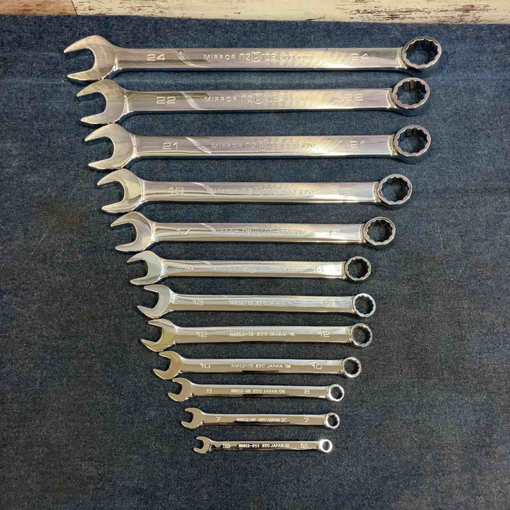 KTC コンビネーションレンチ ネプロス ミラー NMS2-24,22,21,19,17,14,13,12,10,8,7,5.5 12本セット【八潮店】