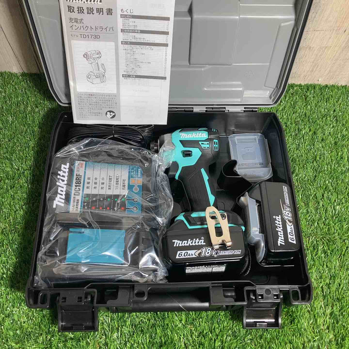 ★マキタ(makita) 18Vコードレスインパクトドライバ TD173DGXTB ターコイズブルー【戸田店】