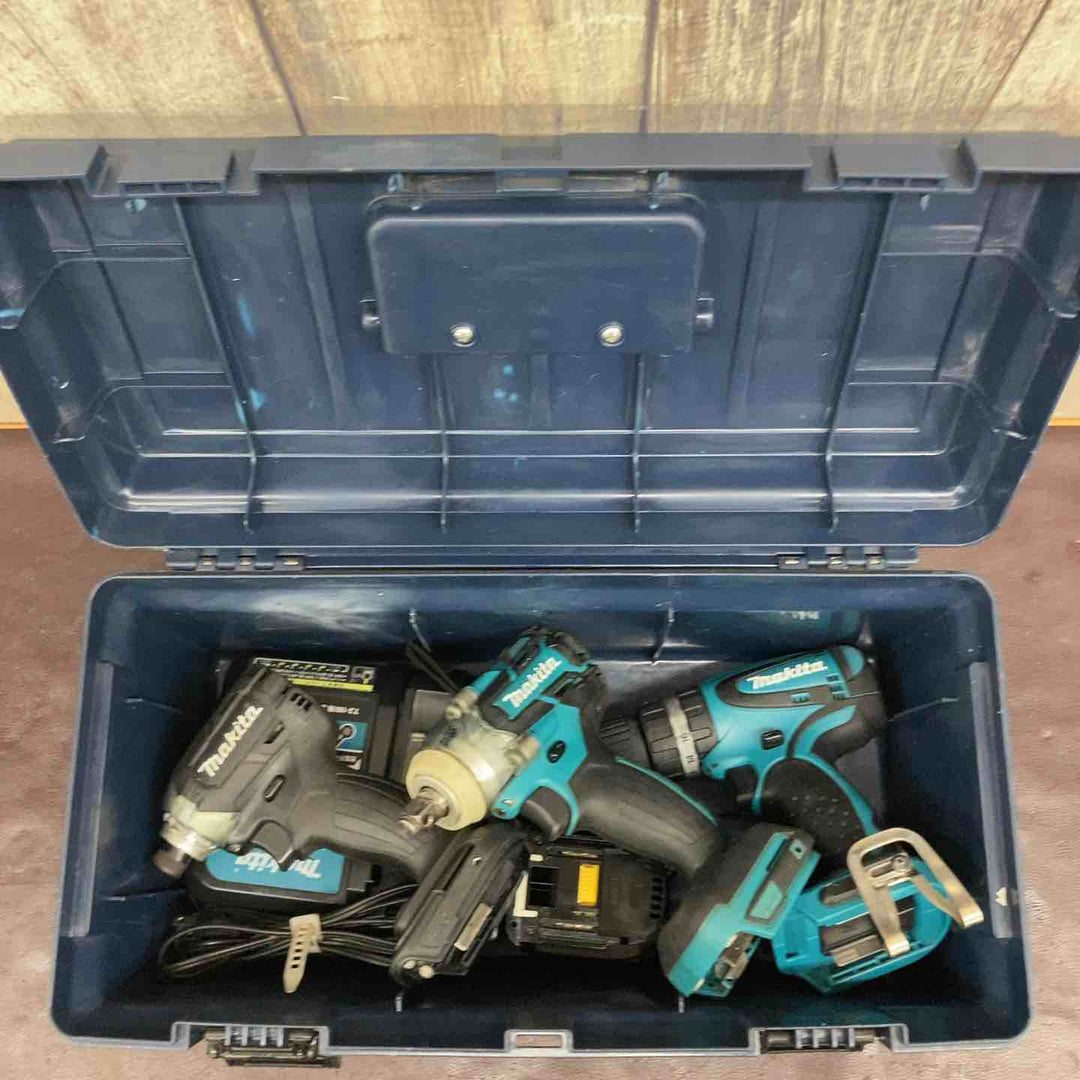 【中古品】マキタ(makita) インパクトドライバー TD137DRFXB 震動ドリルドライバー HP440DZ インパクトレンチ TW284DZ 3台セット【東大和店】