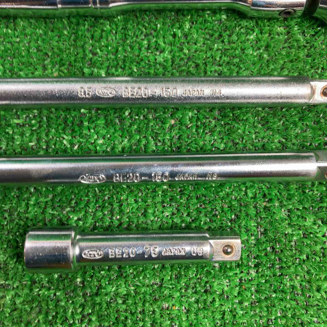 KTC ラチェットハンドル(BR20、BRC20J、BR4E) エクステンションバー(BR20-75、BR20-150×2、BE4-100)