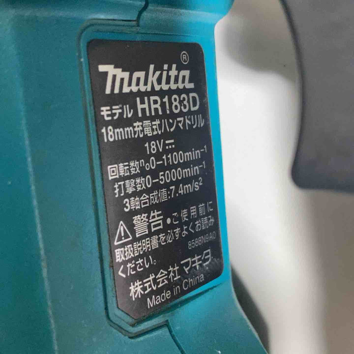 ★マキタ(makita) コードレスハンマドリル HR183DZK　18V対応【戸田店】
