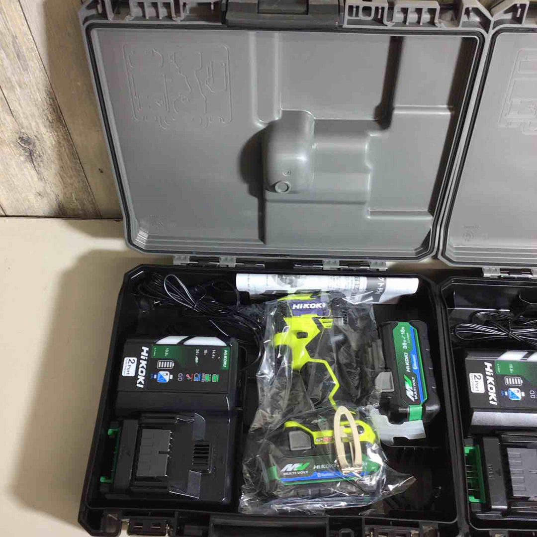 【未使用品】 2台セット ハイコーキ HIKOKI 日立 コードレス インパクトドライバ スパイダーイエロー WH36DD(2XHYSZ) インパクト イエロー 黄 純正 充電式 【戸田店】