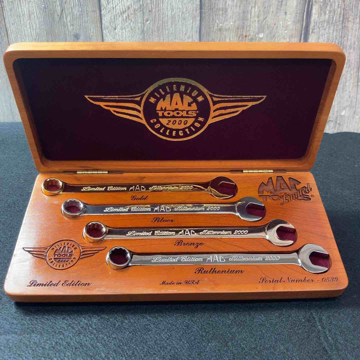 【中古美品】 マックツール(MACTOOLS) ミレニアム コンビネーションレンチセット 2000年 リミテッドエディション 未使用長期保管品 【東大和店】