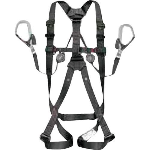 □タジマ(Tajima) ハーネスGS＋巻取式ダブルランヤードERL2セット Lサイズ A1GSLER-WL2BK【草加店】