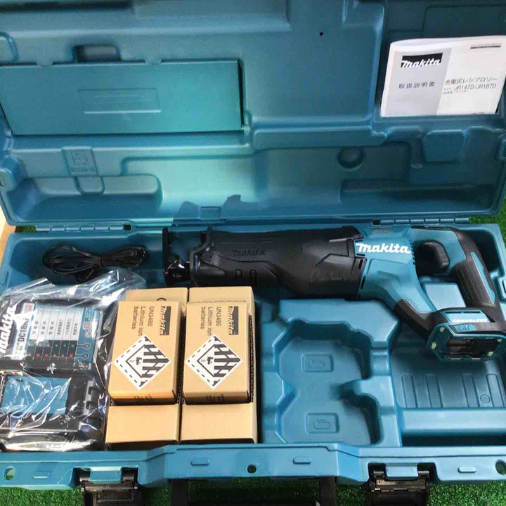 マキタ(makita) 18V コードレスレシプロソー JR187DRGX 純正バッテリー2個付【町田店】