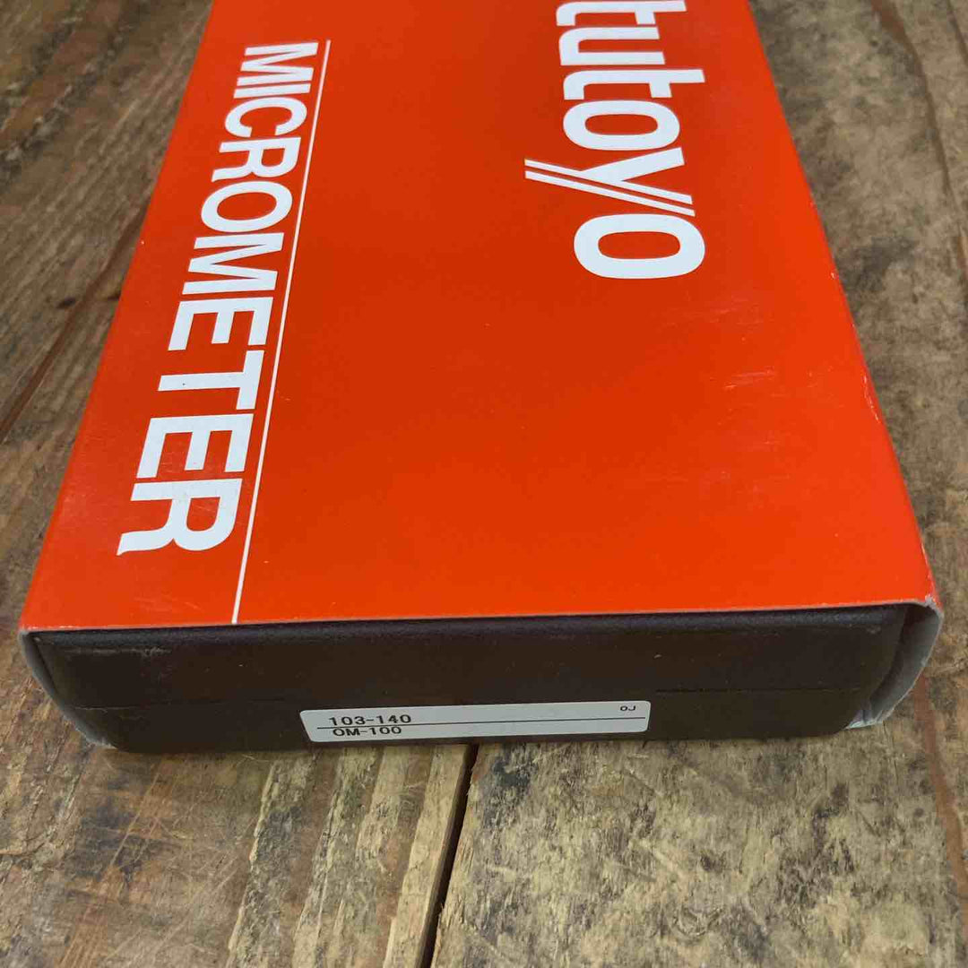 ◇ミツトヨ(Mitutoyo) 外側マイクロメーター OM-100 (103-140)【所沢店】
