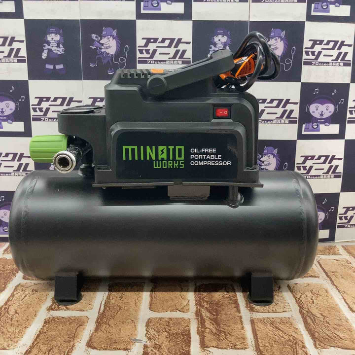 ◇ミナトワークス(MINATO WORKS) オイルレス型エアーコンプレッサー CP-8A【所沢店】