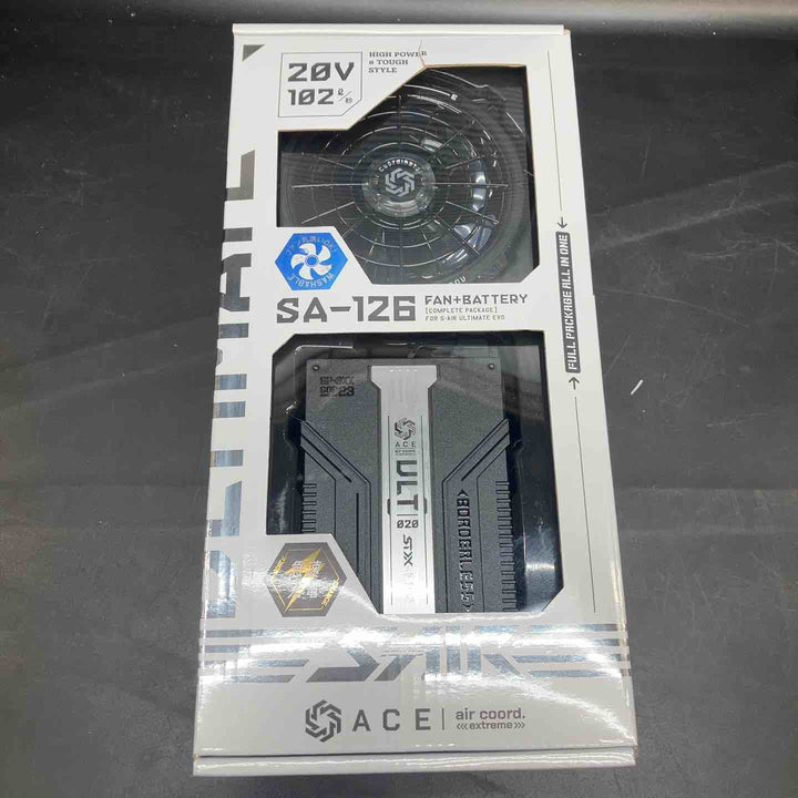 【未使用品】シンメン S-AIR 20Vファンバッテリーフルセット SA-126 カラー：6ブラック ファンベストLL付き【川越店】