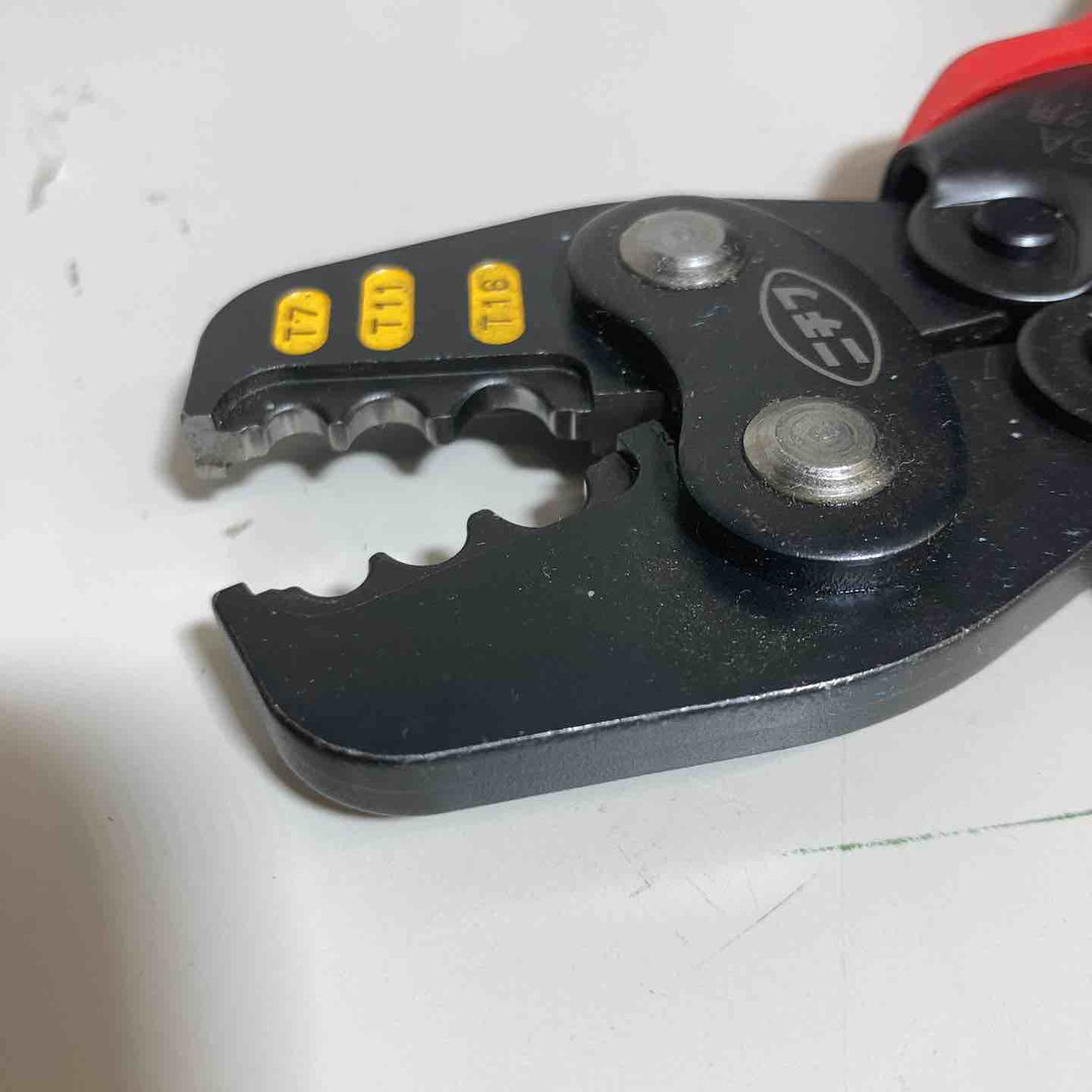 ▼ニチフ 手動圧着工具 NH 25A T型コネクタ用 21081【戸田店】