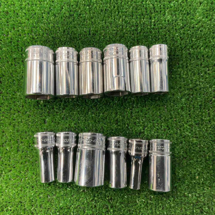 スナップオン(Snap-on) 3/8セミディープソケット FSMSシリーズ 12個セット サイズ詳細に記載有り【草加店】