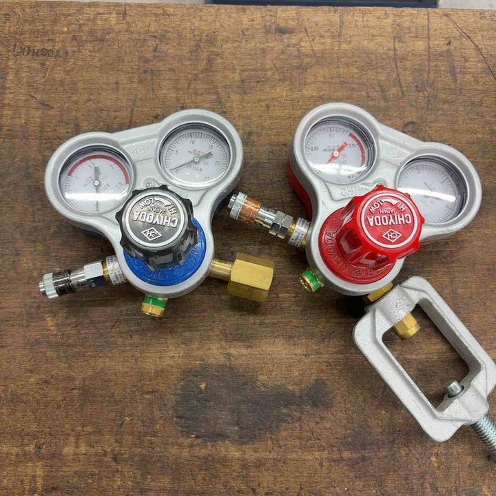 ◇千代田精機 スタウト 圧力調整器 アセチレン 酸素 SRA-A SRO-A 2個【八潮店】
