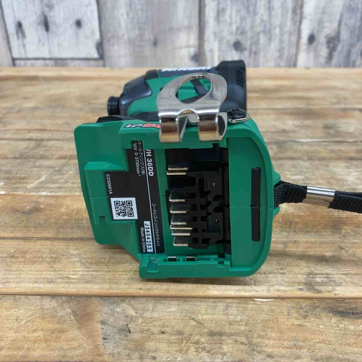 【中古美品】 ハイコーキ(HIKOKI ) コードレスインパクトドライバ アグレッシブグリーン WH36DD(2XHLSZ) フルセット 動作良好 【東大和店】