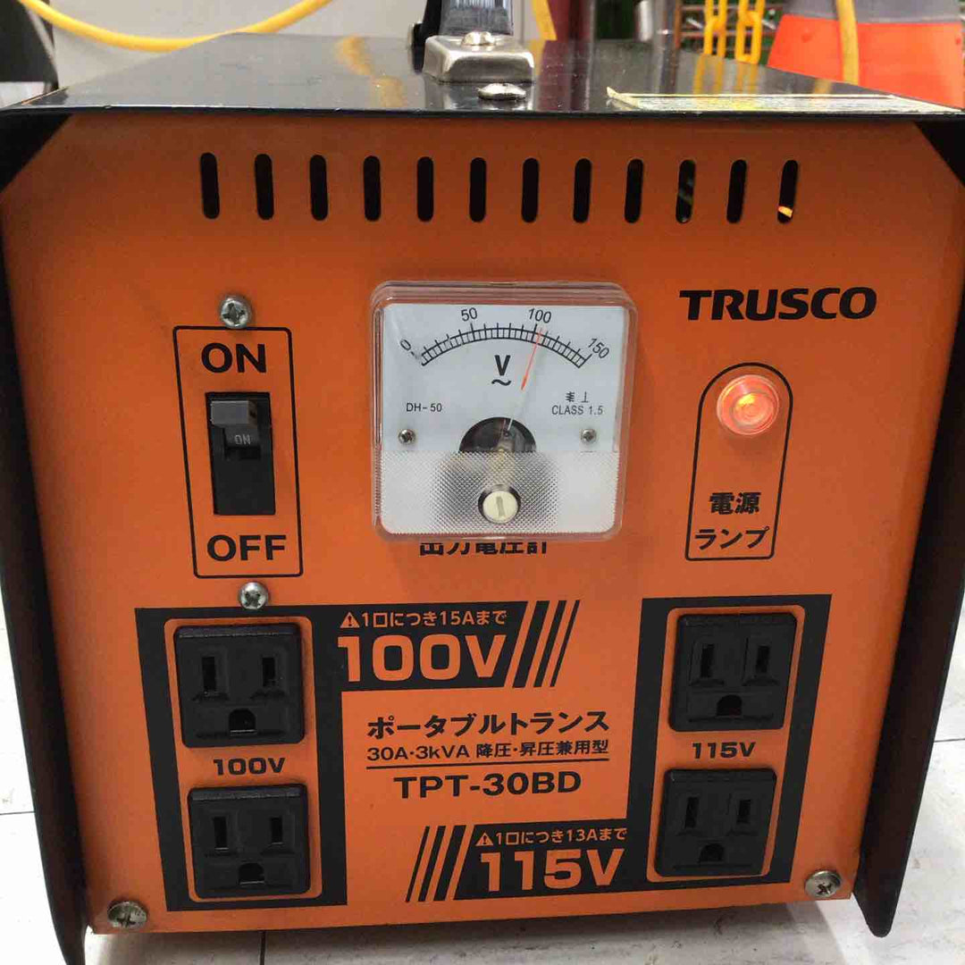 【中古品】 トラスコ/TRUSCO ポータブルトランス TPT-30BD 【鴻巣店】