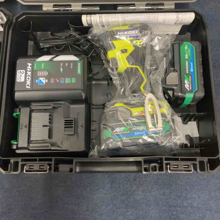 ハイコーキ(HIKOKI ※旧:日立工機) コードレスインパクトドライバ スパイダーイエロー WH36DD(2XHYSZ) 2個セット【八潮店】