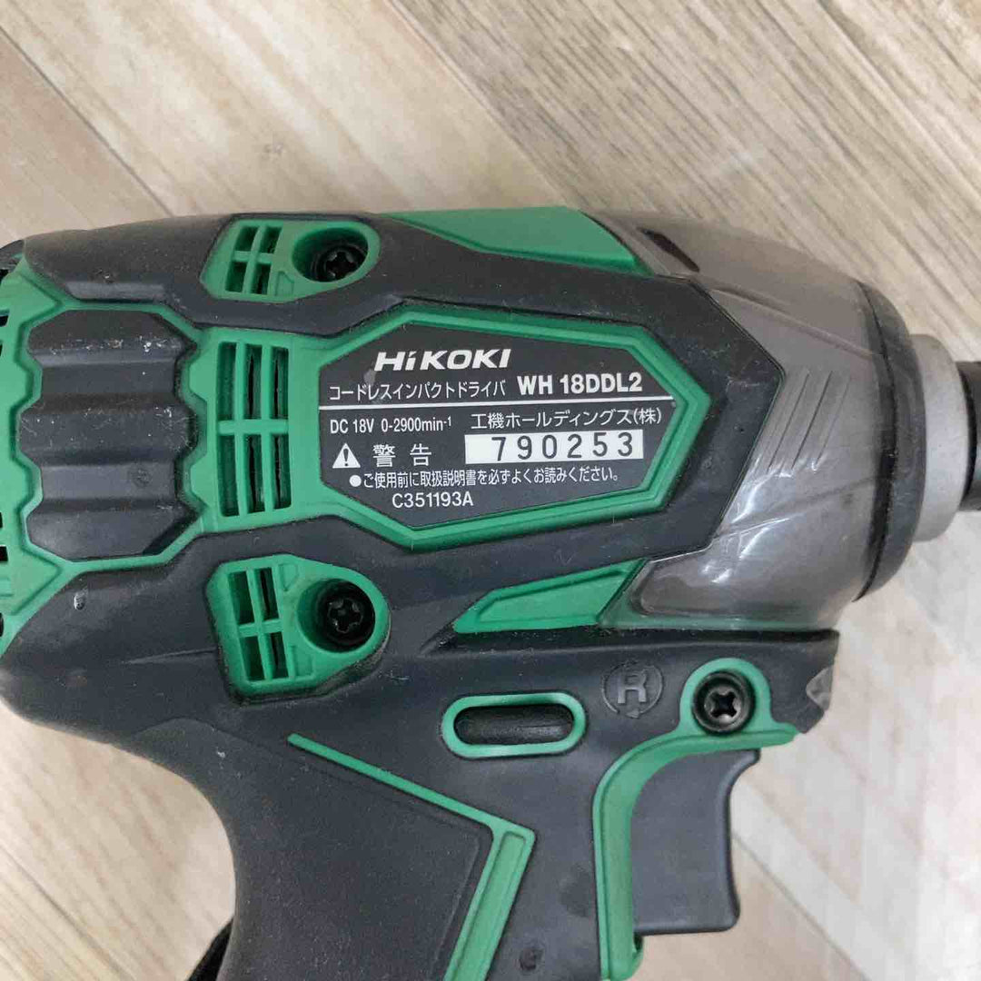 ★ハイコーキ(HIKOKI ※旧:日立工機) コードレス インパクトドライバー WH18DDL2(NN)(L)【八潮店】