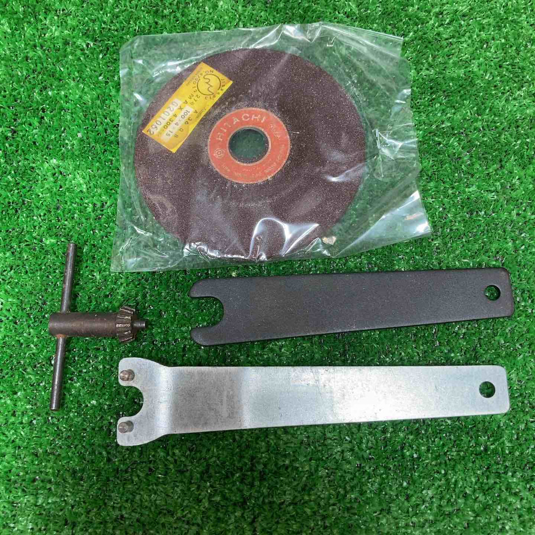 【美品】日立工機 100mmディスクグラインダ PDA-100B 研磨用砥石付き【岩槻店】
