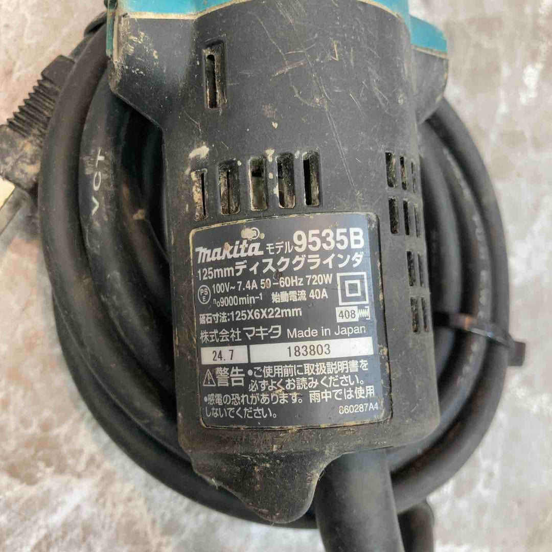 ☆マキタ(makita) 125mm ディスクグラインダ 9535B【八潮店】