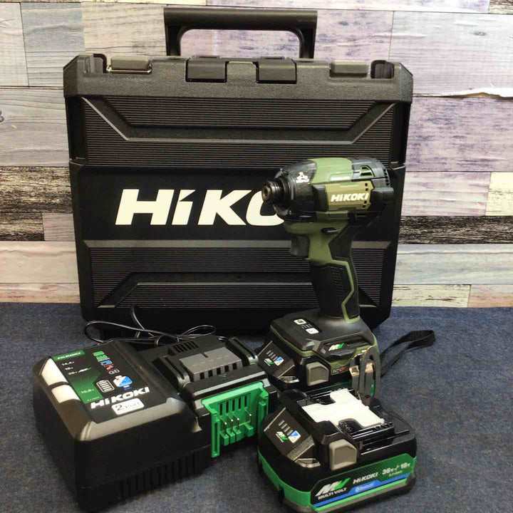 【未使用品】★ハイコーキ HIKOKI 36V コードレスインパクトドライバ フォレストグリーン WH36DD(2XHGSZ)【八潮店】