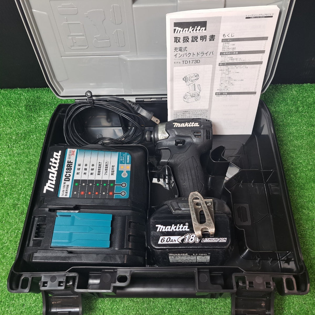 マキタ/makita 18V コードレスインパクトドライバー TD173DRGXB バッテリー1個セット【岩槻店】