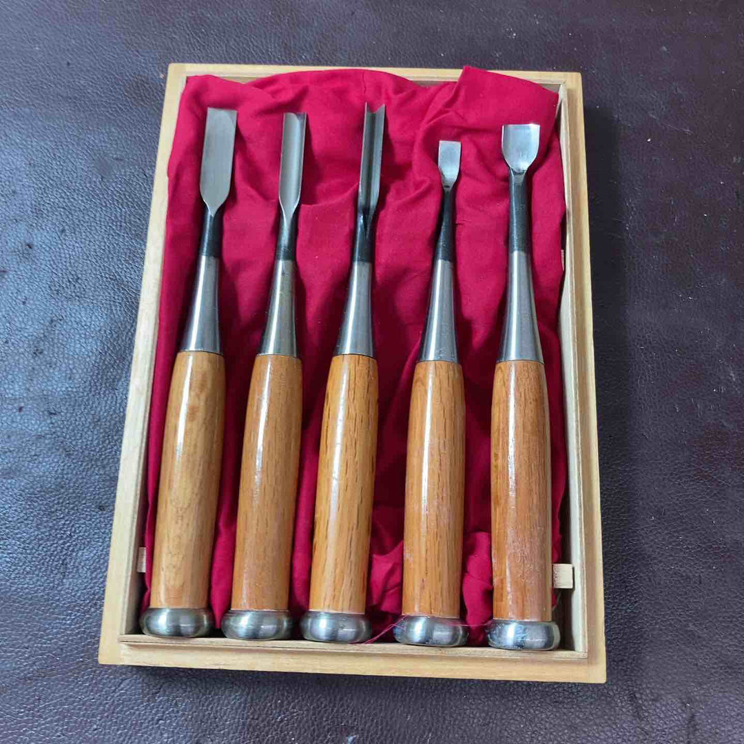 【中古美品】 鑿(のみ) 木彫り 真 5本組 【東大和店】