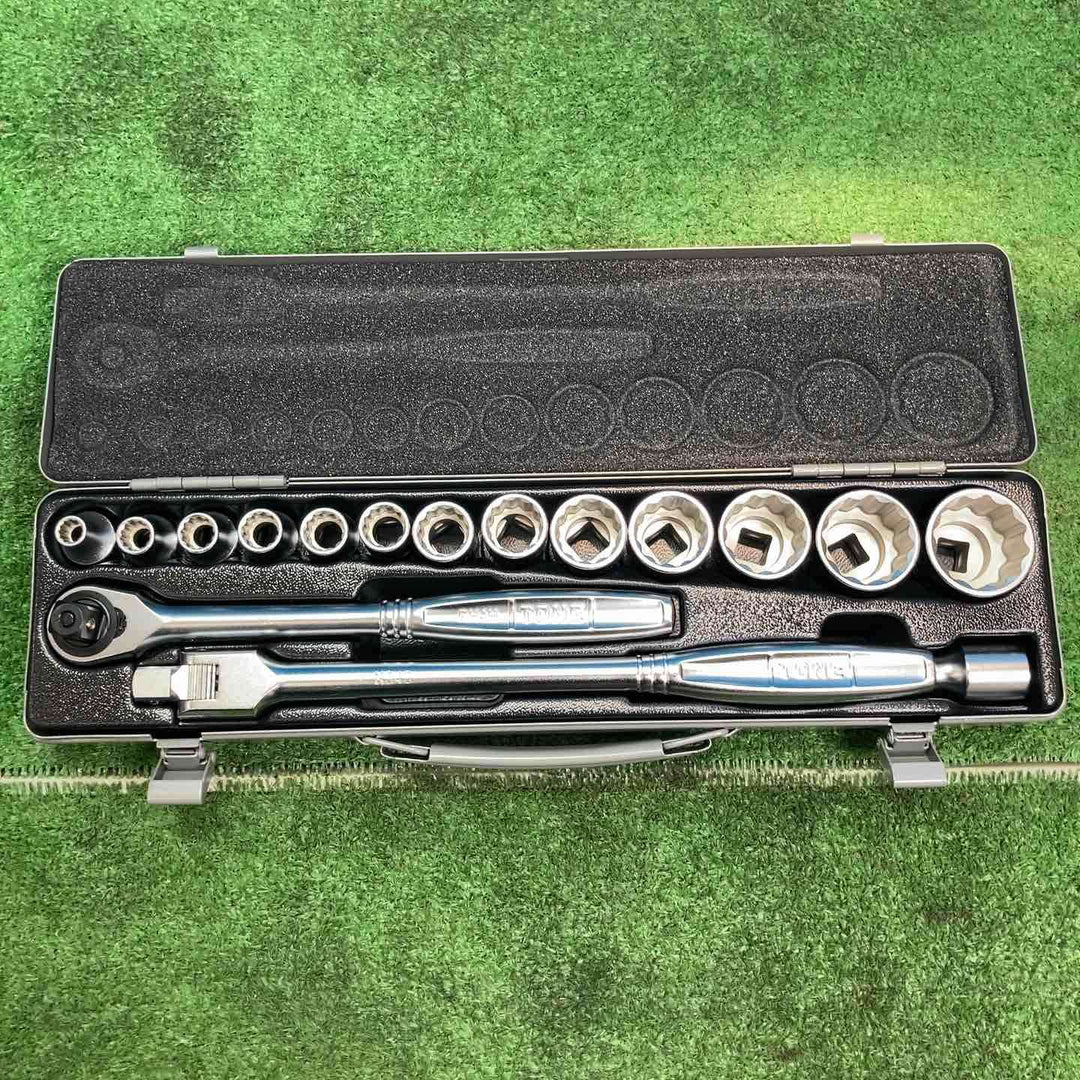 ◇トネ(TONE) ソケットレンチセット 差込角12.7mm(1/2") 770M 内容16点 シルバー【岩槻店】