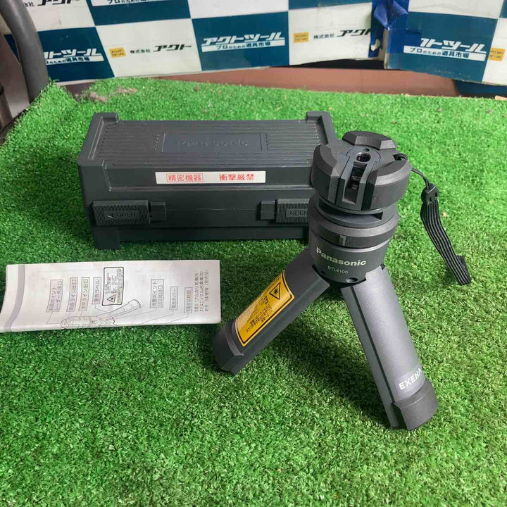 ◇パナソニック(Panasonic) レーザー墨出し器  壁十文字タイプ グリーンレーザー BTL4100 墨出し名人ケータイGL【草加店】