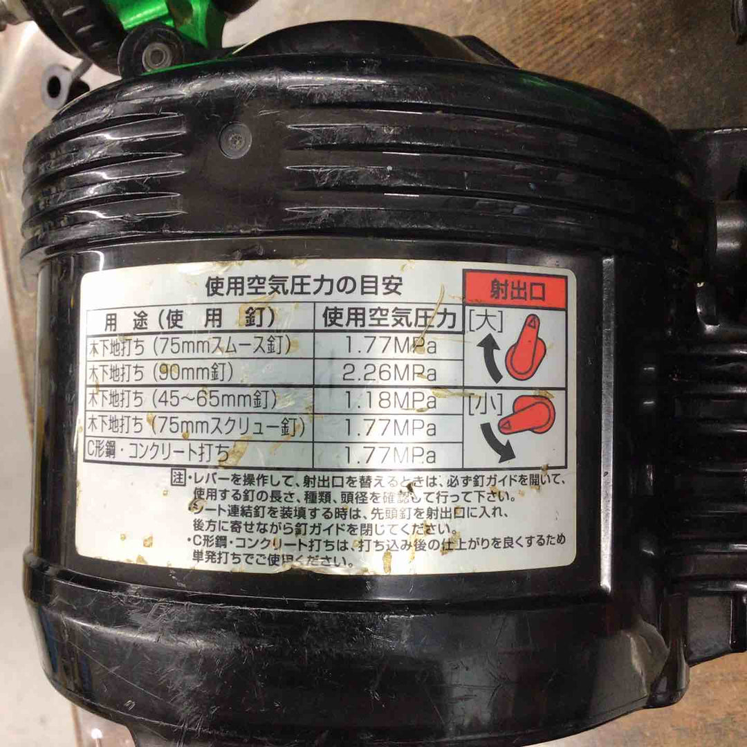 ★ハイコーキ(HIKOKI ※旧:日立工機) 高圧エア釘打ち機 NV90HMC(L)【戸田店】