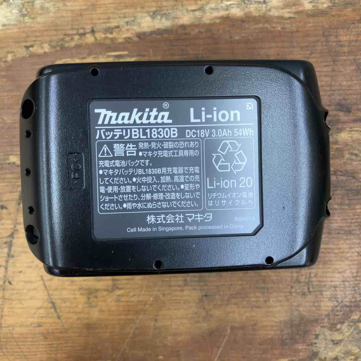 【未使用品】純正品 ★マキタ(makita) リチウムイオンバッテリー 18V/3.0Ah BL1830B【柏店】