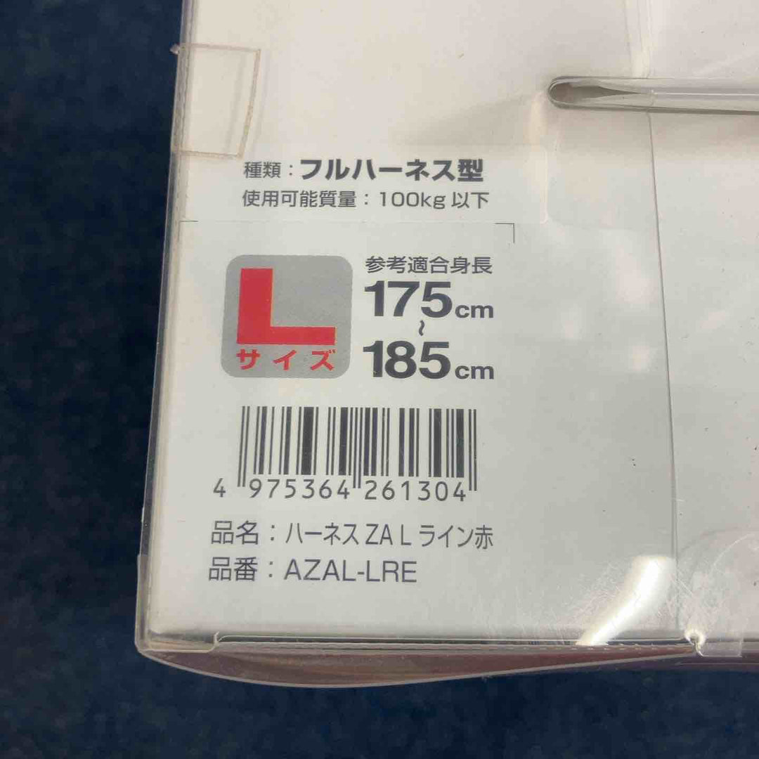 □タジマ(Tajima) ハーネスZA 赤 Lサイズ AZAL-LRE【八潮店】