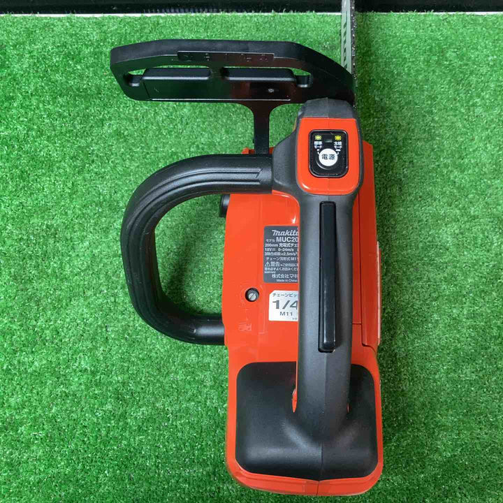 【美品】マキタ(Makita) 充電式チェンソー(赤) ガイドバー長さ200mm 18V バッテリ・充電器別売 MUC204CDZR ◎替刃付き！【岩槻店】