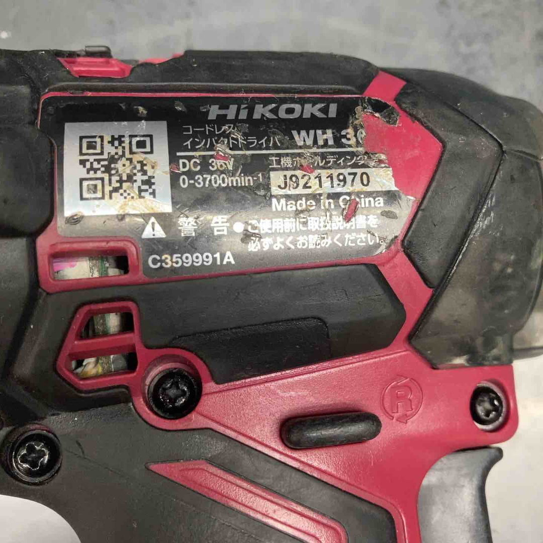 ★ハイコーキ(HIKOKI ※旧:日立工機) コードレスインパクトドライバー WH36DC(NNR)【川越店】