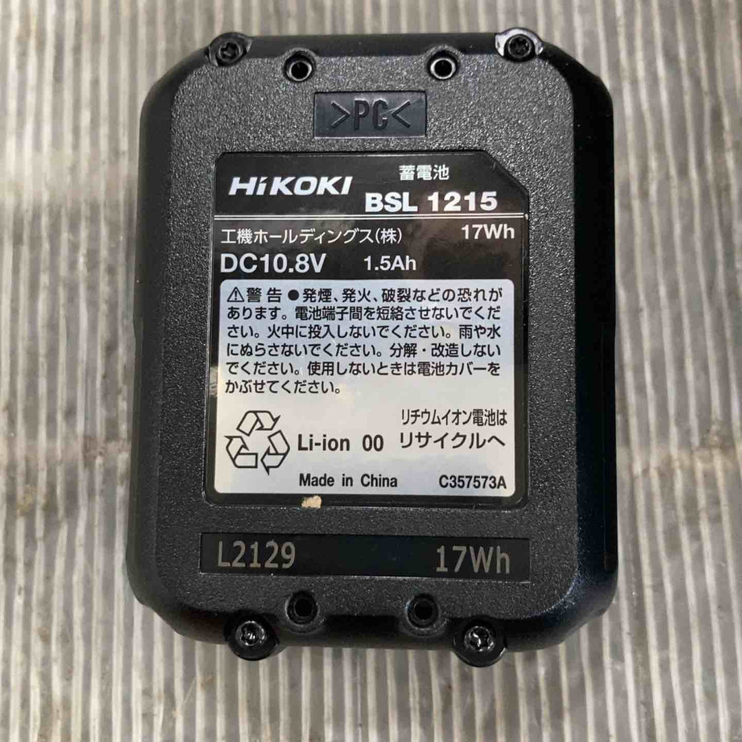 【中古美品】ハイコーキ(HIKOKI ※旧:日立工機)  コードレスクリーナー R12DA (ESW)【草加店】