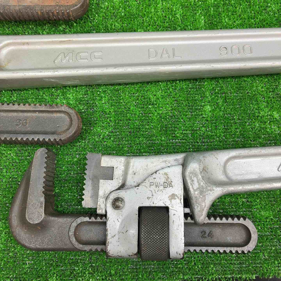 【中古品】 MCC パイプレンチ 900 × 2 600 × 1 ３本セット 【藤沢店】