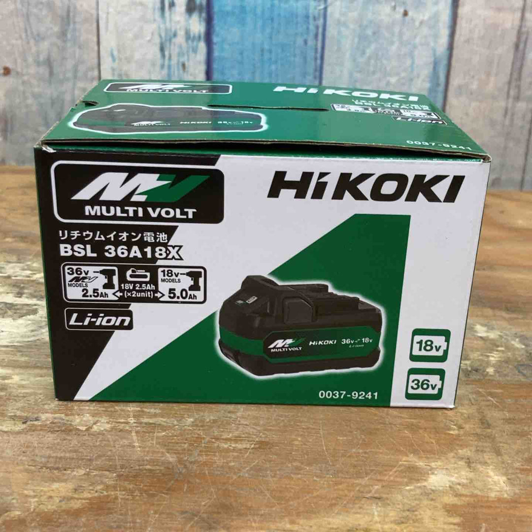 ★ハイコーキ(HIKOKI ※旧:日立工機) リチウムイオンバッテリー 36V/2.5Ah BSL36A18X【柏店】