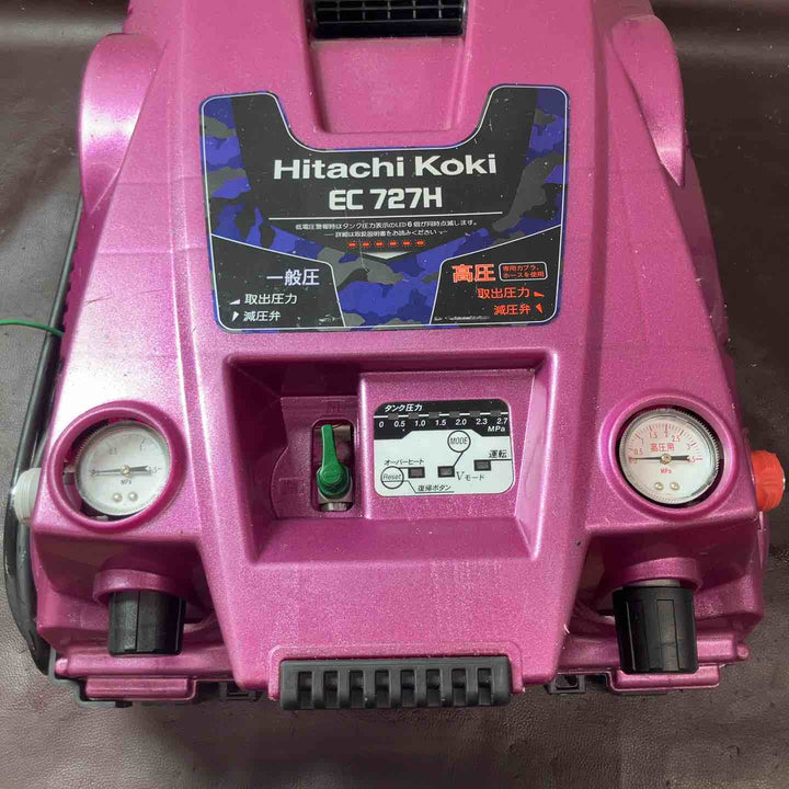 【中古品】 ハイコーキ(HIKOKI ※旧:日立工機) 常圧/高圧エアコンプレッサ EC727H 【東大和店】