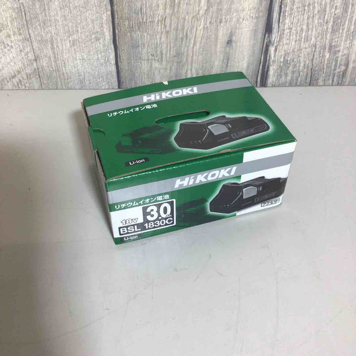 ◇ハイコーキ(HIKOKI ※旧:日立工機) リチウムイオンバッテリー 18V/3.0Ah BSL1830C 薄型軽量 0033-9781【戸田店】