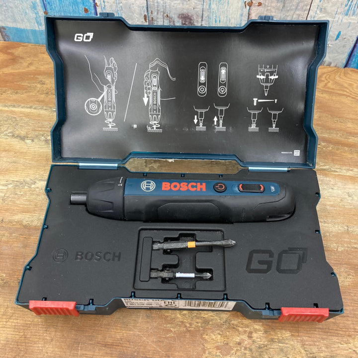 〇ボッシュ(BOSCH) 3.6Vコードレスドライバー (ドライバービット・キャリングケース・充電コード付き)Bosch GO【柏店】