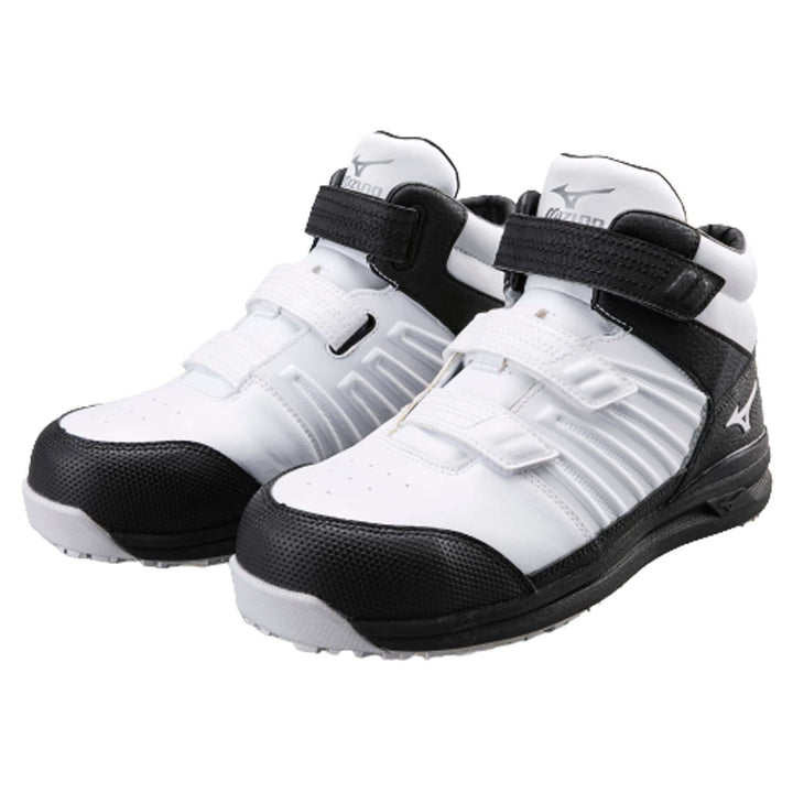 [ミズノ] ワークシューズ 安全靴 オールマイティ SSⅡ21H メンズ ホワイト×シルバー×ブラック 26.5 cm 3E【越谷店】
