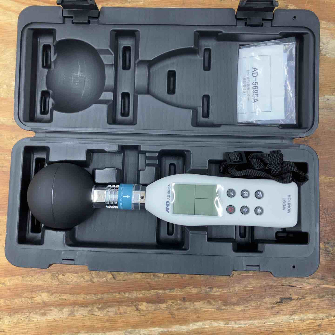 【未使用品】熱中症指数モニター AD-5695A 黒球形 熱中症指数計【柏店】